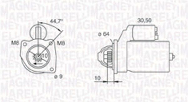 MAGNETI MARELLI Стартер 063720371010